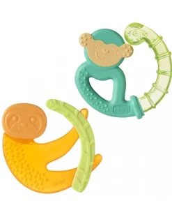 Chicco Succhietti-- Massaggiagengive Fresh Scimmia E Bradipo 4M+