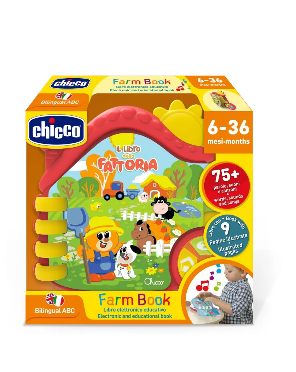 Chicco Giochi Primi Mesi-Abc Libretto Parlante Della Fattoria
