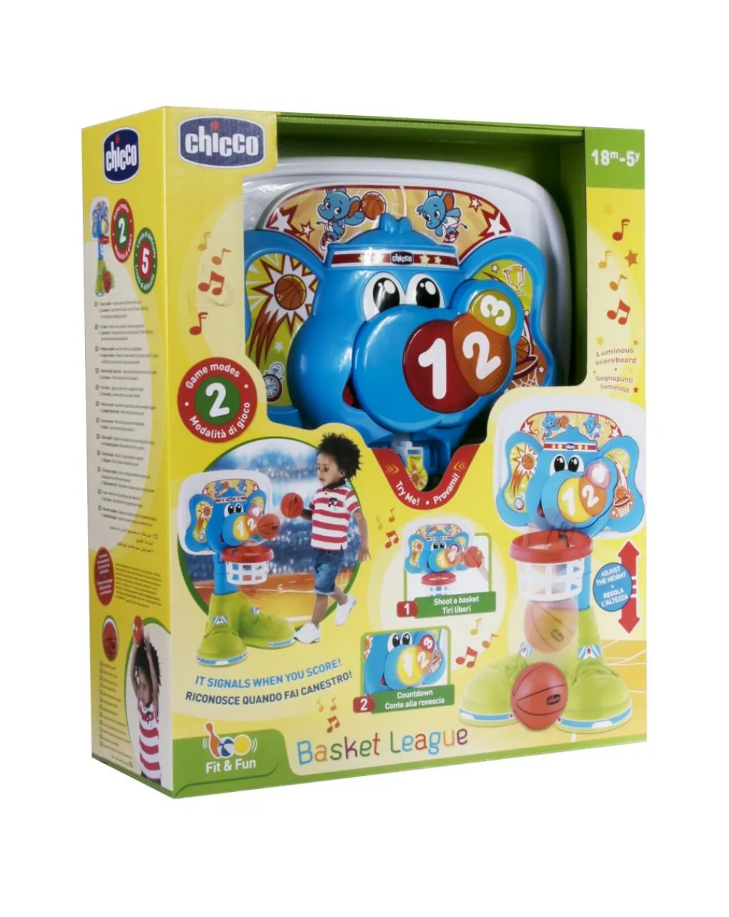 Chicco Giochi Interattivi E Prescolari-Canestro Basket League