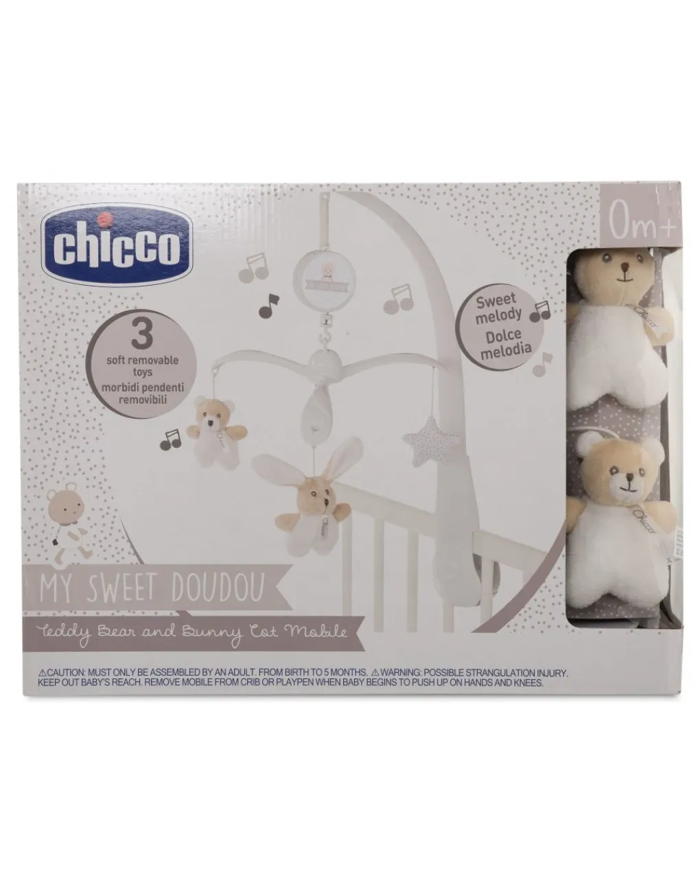 Chicco Giostrine E Carillon Neonato-Giostrina Meccanica Orsetto E Coniglietto