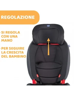 Chicco Gruppo 36 Kg-Gro-Up 123 Jet Black