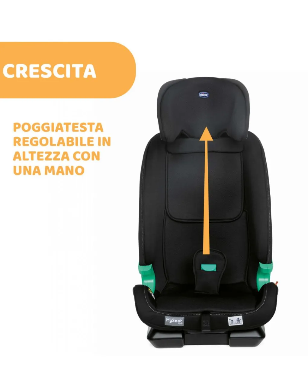 Chicco Gruppo 36 Kg-My Seat I-Size Black