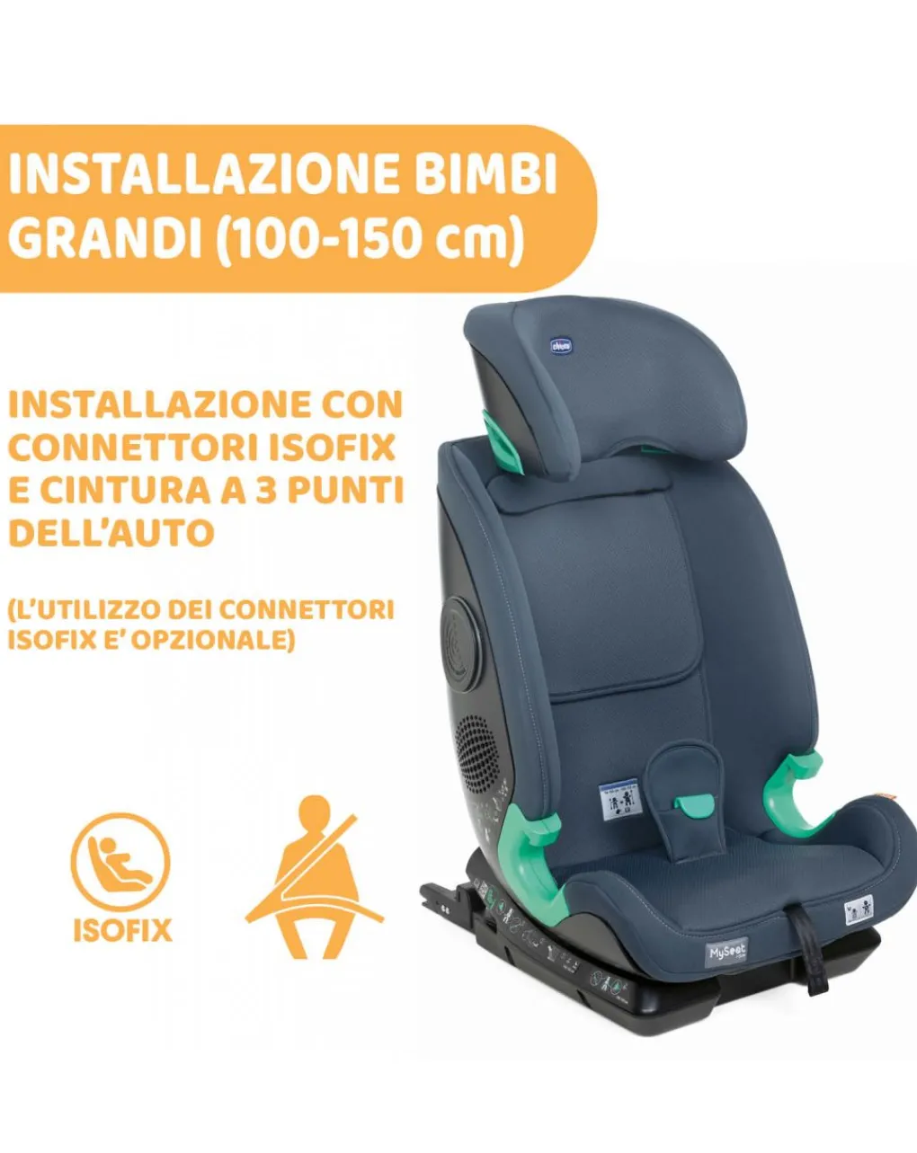 Chicco Gruppo 36 Kg-My Seat I-Size India Ink