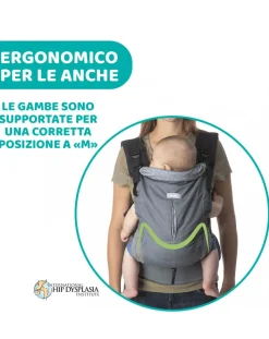 Chicco Marsupi E Zaini-Myamaki Fit Cool Grey