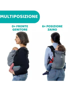 Chicco Marsupi E Zaini-Myamaki Fit Cool Grey
