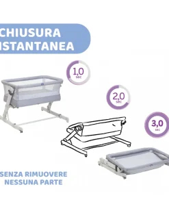 Chicco Culle E Accessori-Next2Me Pop-Up Grey Mist