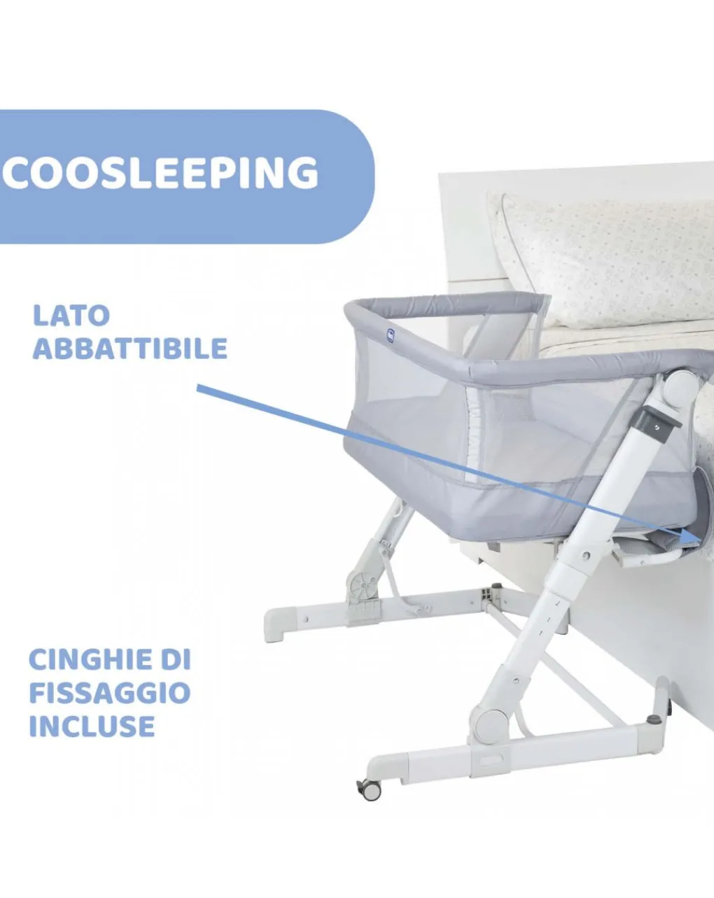 Chicco Culle E Accessori-Next2Me Pop-Up Grey Mist