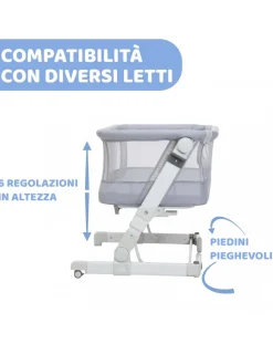 Chicco Culle E Accessori-Next2Me Pop-Up Grey Mist