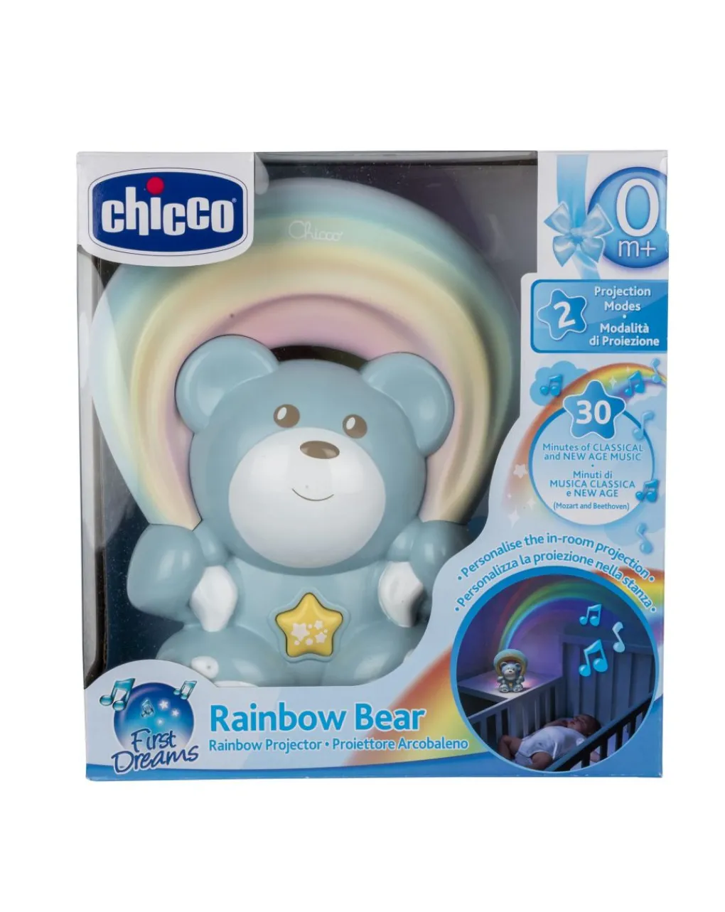 Chicco Giostrine E Carillon Neonato-Orsetto Arcobaleno Azzurro