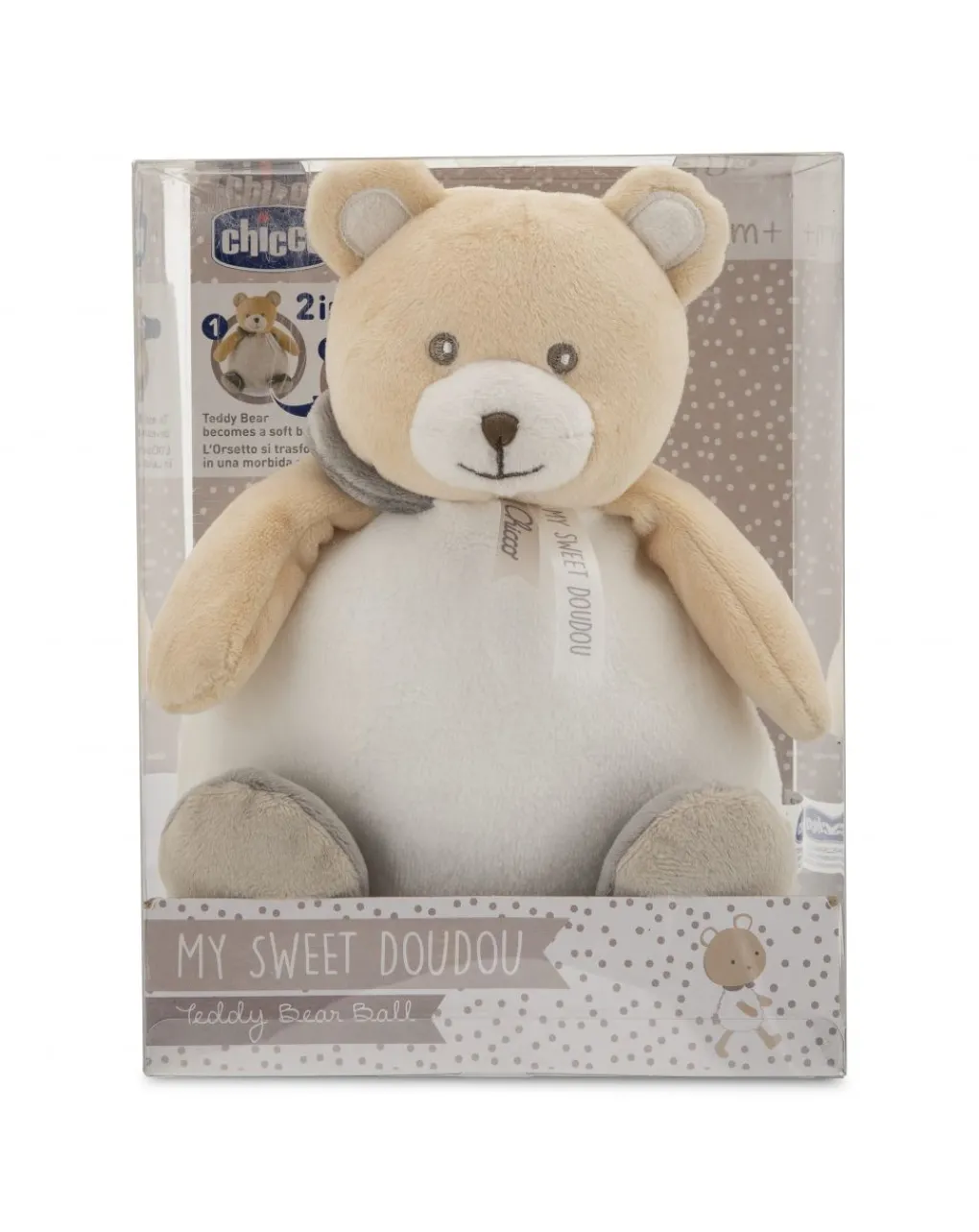 Chicco Pupazzi Peluche E Dou Dou-Orsetto Peluche Morbida Palla
