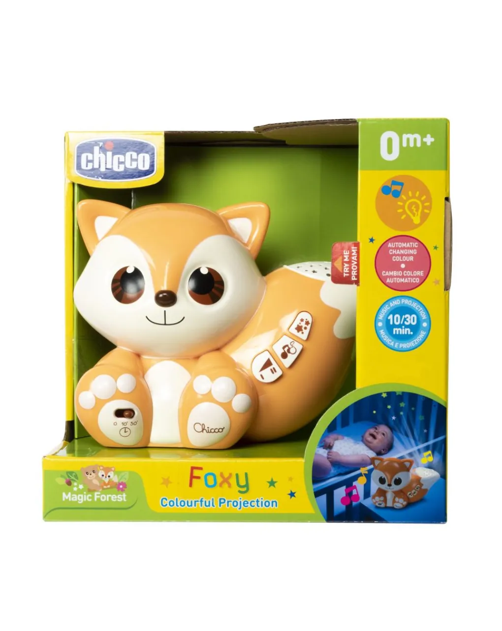 Chicco Giostrine E Carillon Neonato-Proiettore Foxy La Volpe