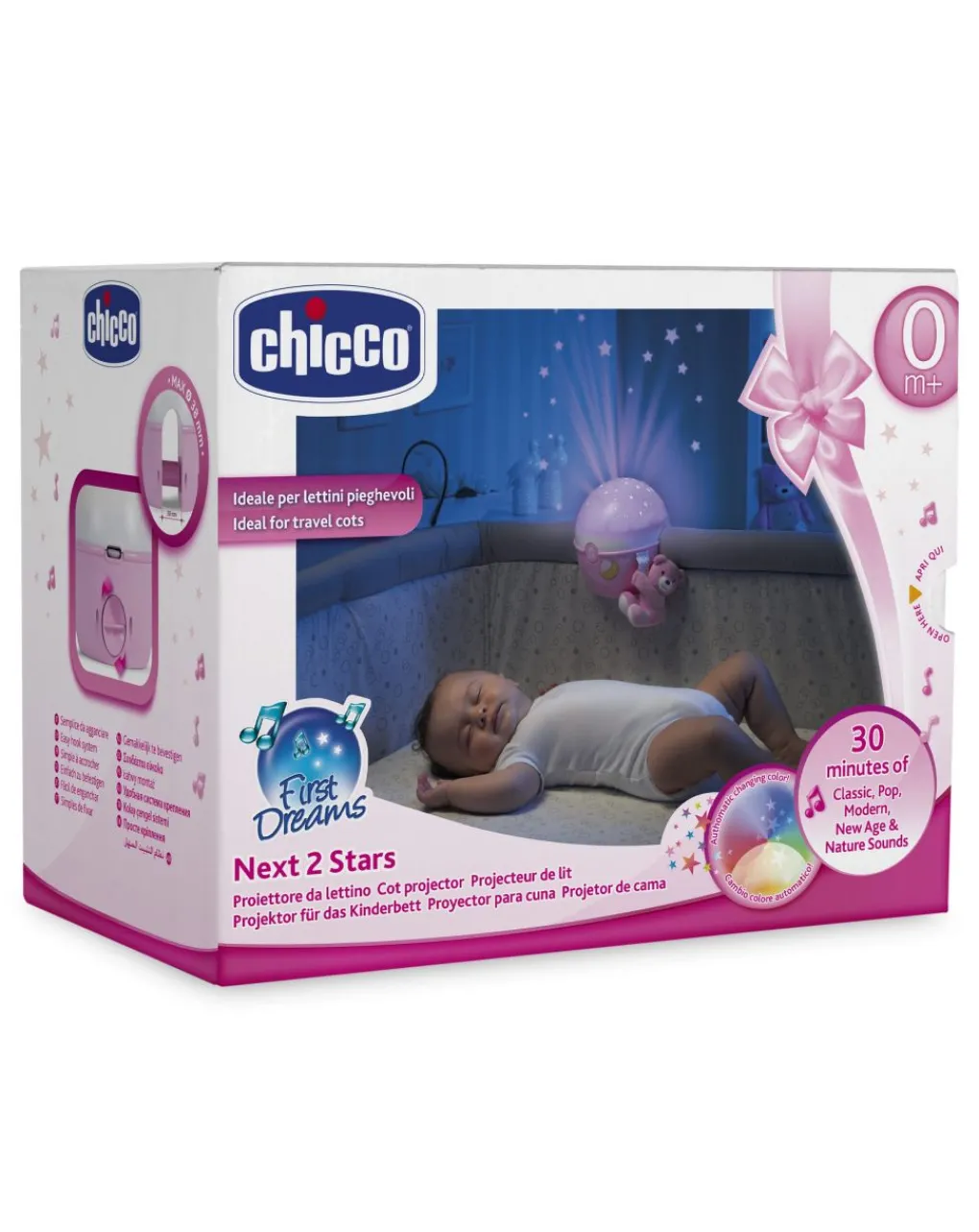 Chicco Giostrine E Carillon Neonato-Proiettore Next2Stars Rosa
