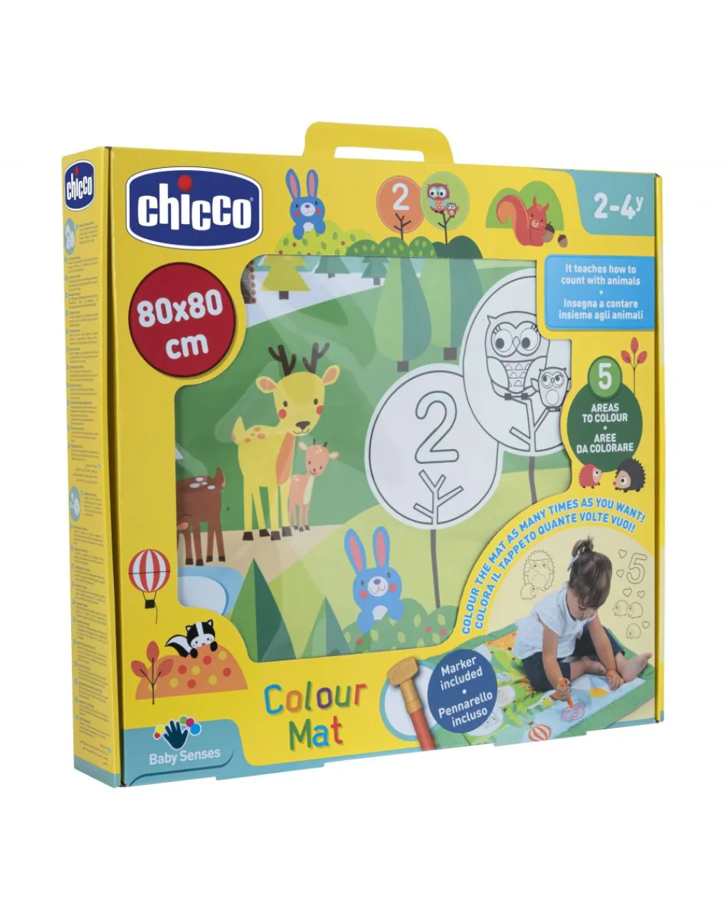 Chicco Palestrine E Tappeti Gioco-Tappeto Colori & Numeri