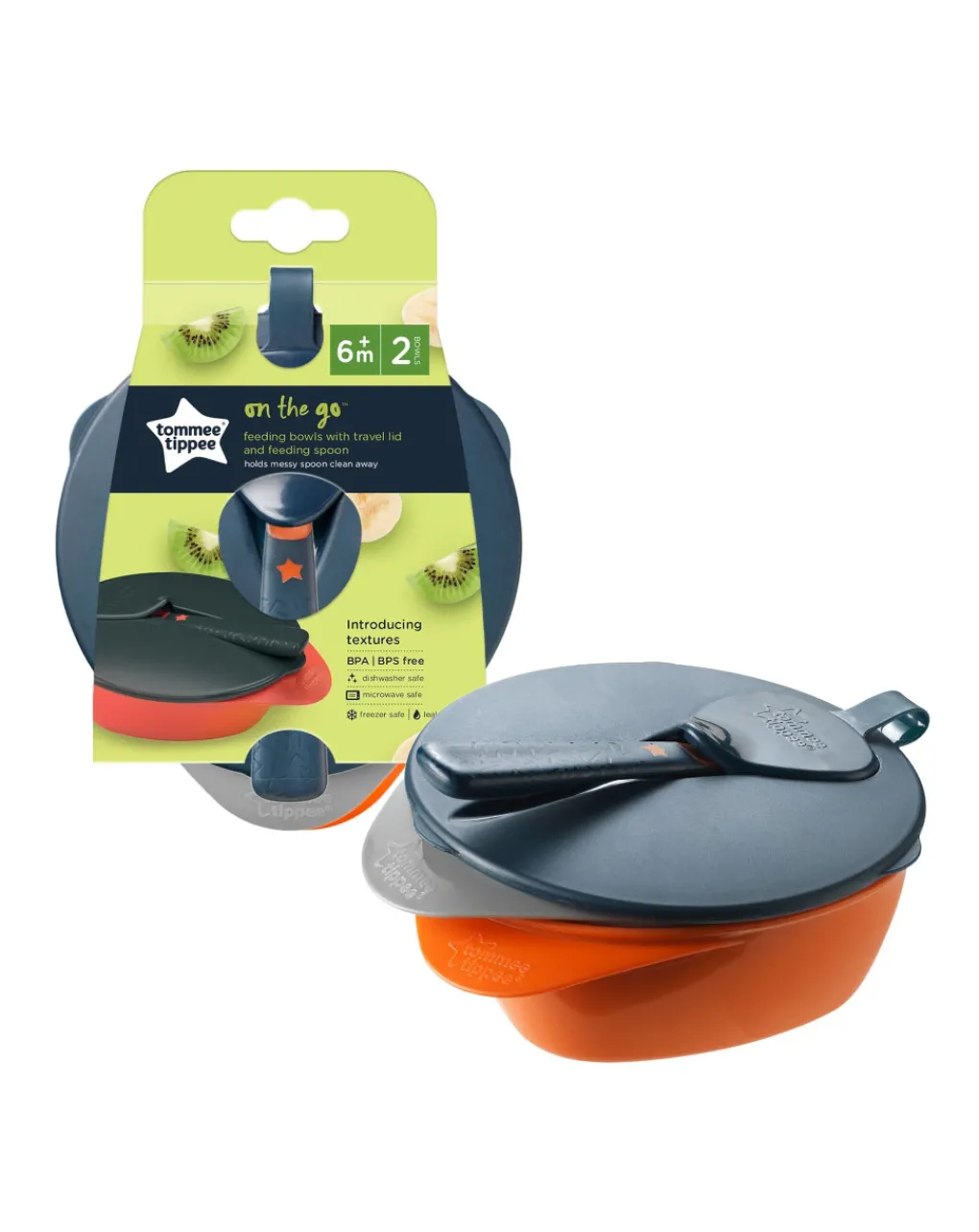 Tommee Tippee Piatti E Posate-Ciotola Con Coperchio Ermetico E Cucchiaio