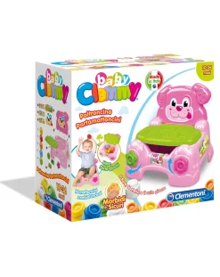 Clementoni Costruzioni Giocattolo-Clemmy - Poltroncina Porta Mattoncini Bimba
