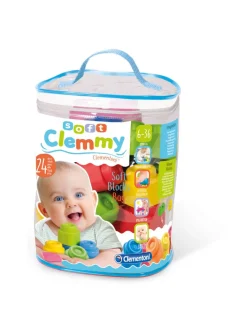 Clementoni Costruzioni Giocattolo-Clemmy - Sacca 24 Mattoncini