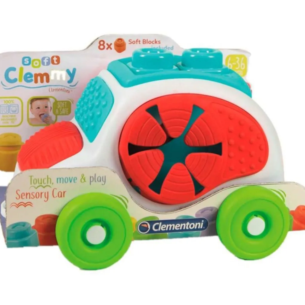 Clementoni Giochi Primi Mesi-Clemmy - Toccascopri E Guida Macchinina Sensoriale