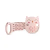 Suavinex Portasucchietti E Catenelle-Clip In Tessuto Bonhomia +0 Mesi Decoro Civetta Rosa -