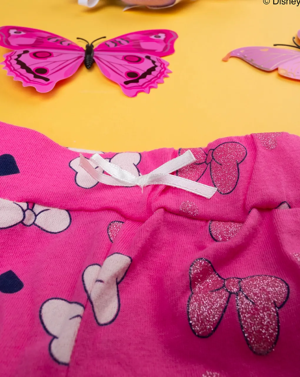Prenatal Vestiti E Completi-Completo Bimba "Minnie” Bianco/Rosa