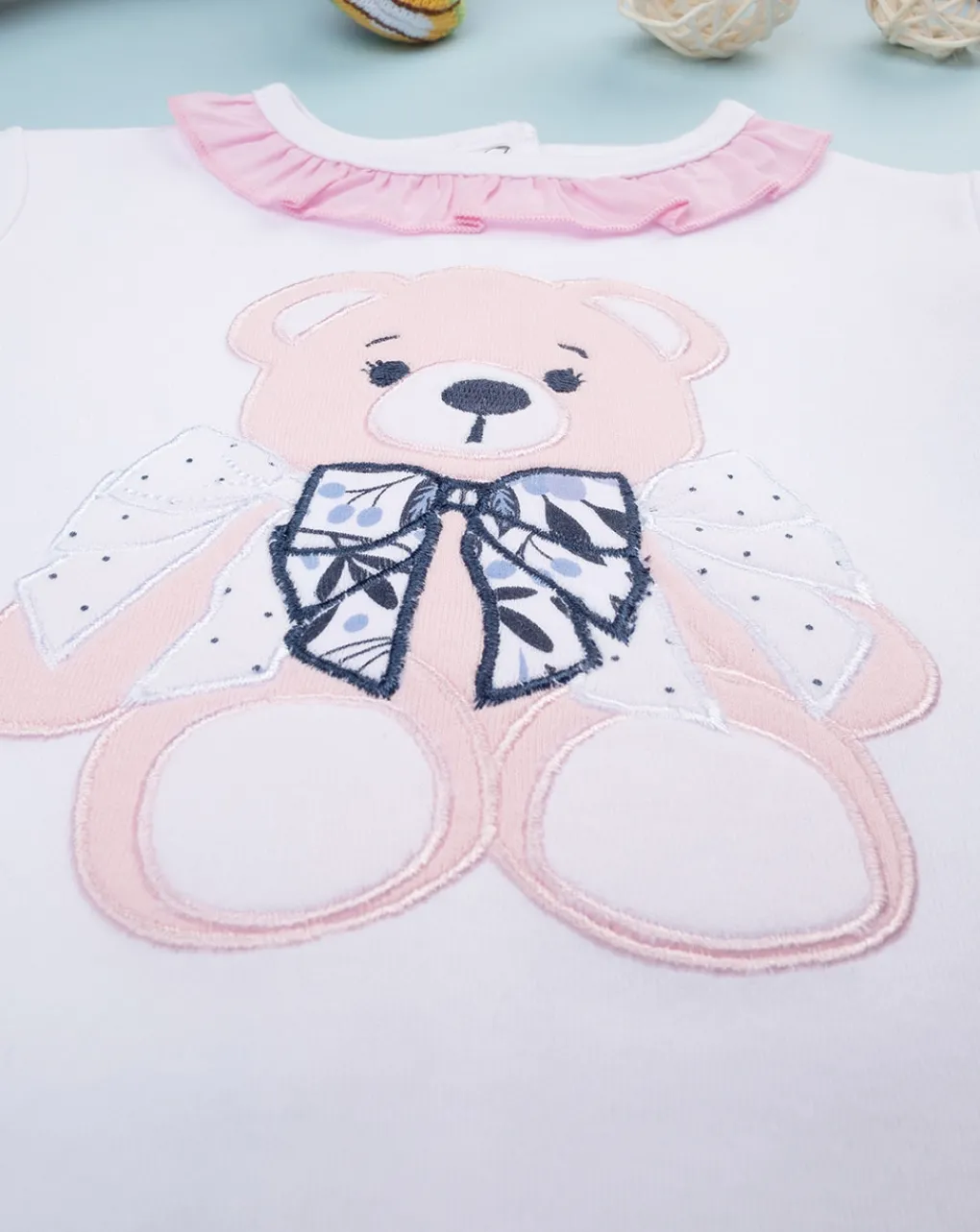 Prenatal Abiti Completi E Tutine-Completo Bimba Rosa "Farfalle”