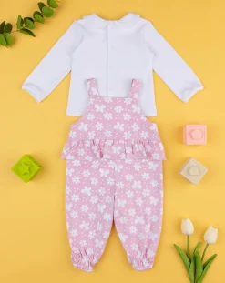 Prenatal Abiti Completi E Tutine-Completo Bimba Salopette Rosa