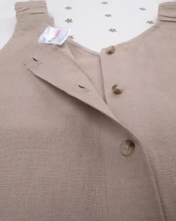 Prenatal Vestiti E Completi-Completo Bimba Salopette Marrone