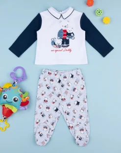 Prenatal Abiti Completi E Tutine-Completo Bimbo Grigio/Blu