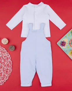 Prenatal Abiti Completi E Tutine-Completo Bimbo Salopette Azzurro