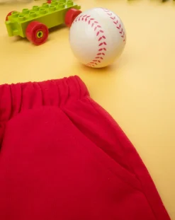 Prenatal Completi-Completo Bimbo Sport Bianco/Rosso