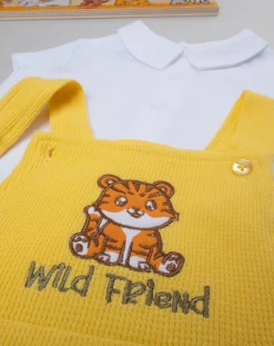 Prenatal Abiti Completi E Tutine-Completo Corto Bimbo Maglia + Salopette