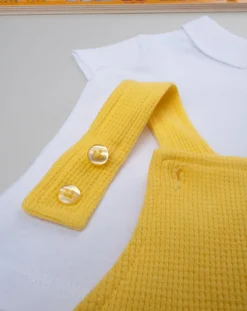 Prenatal Abiti Completi E Tutine-Completo Corto Bimbo Maglia + Salopette