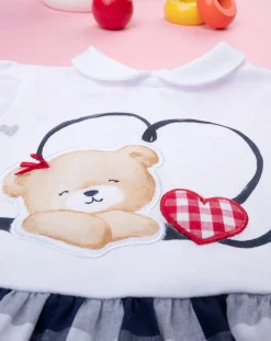 Prenatal Abiti Completi E Tutine-Completo Corto Neonata Maglia + Shorts Chambray