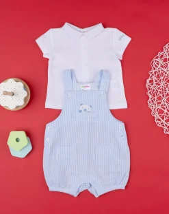 Prenatal Abiti Completi E Tutine-Completo Corto Neonato Maglia + Salopette