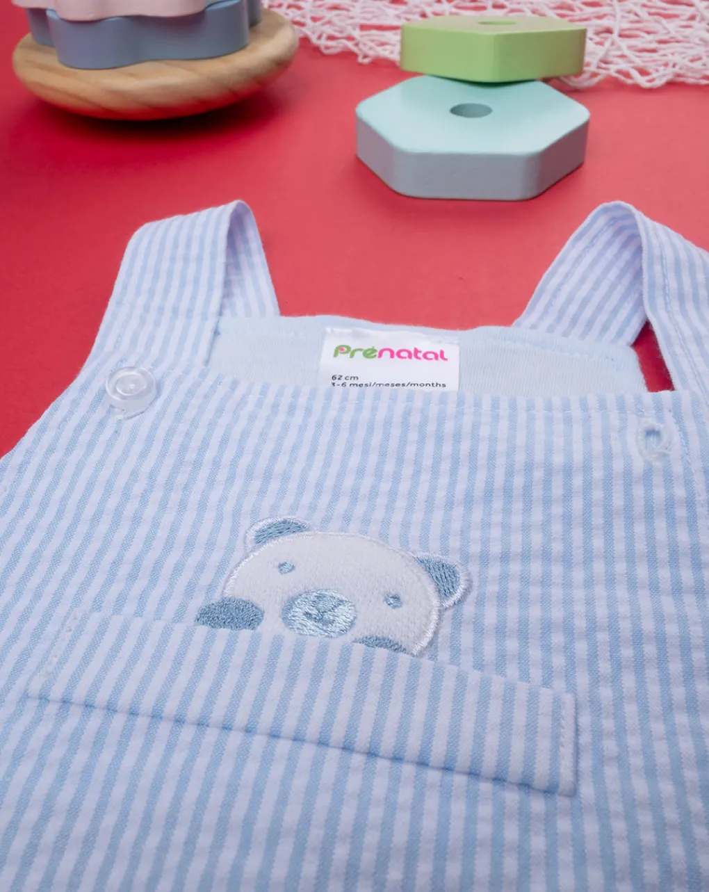 Prenatal Abiti Completi E Tutine-Completo Corto Neonato Maglia + Salopette