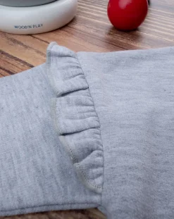 Prenatal Vestiti E Completi-Completo Jogging Bimba Grigio E Rosa
