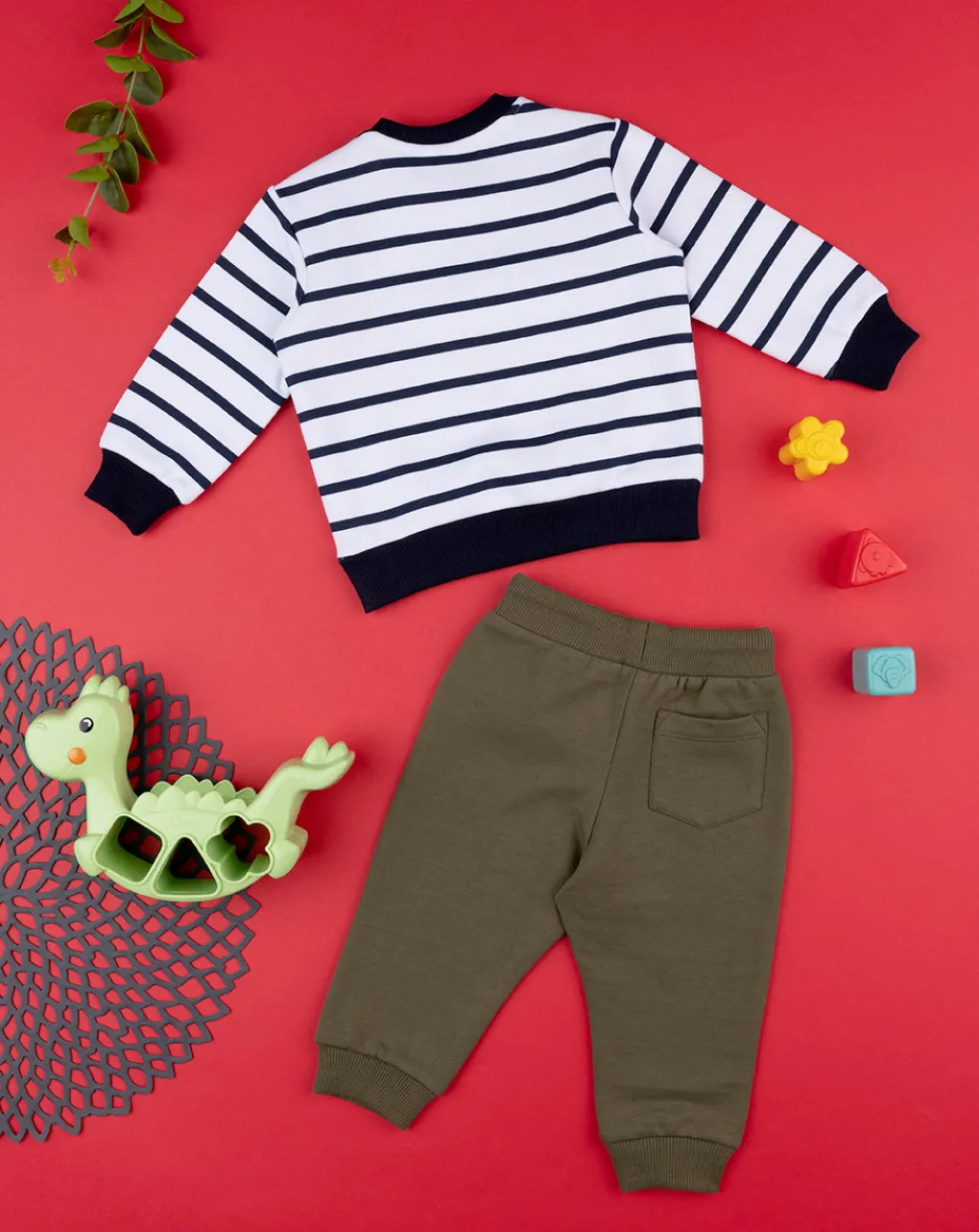 Prenatal Completi-Completo Jogging Bimbo Blu E Verde