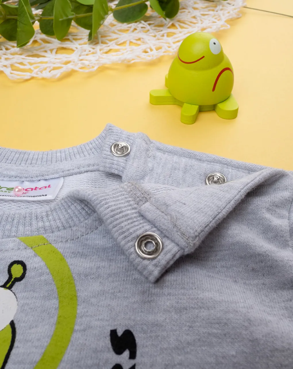 Prenatal Completi-Completo Jogging Bimbo Grigio/Verde
