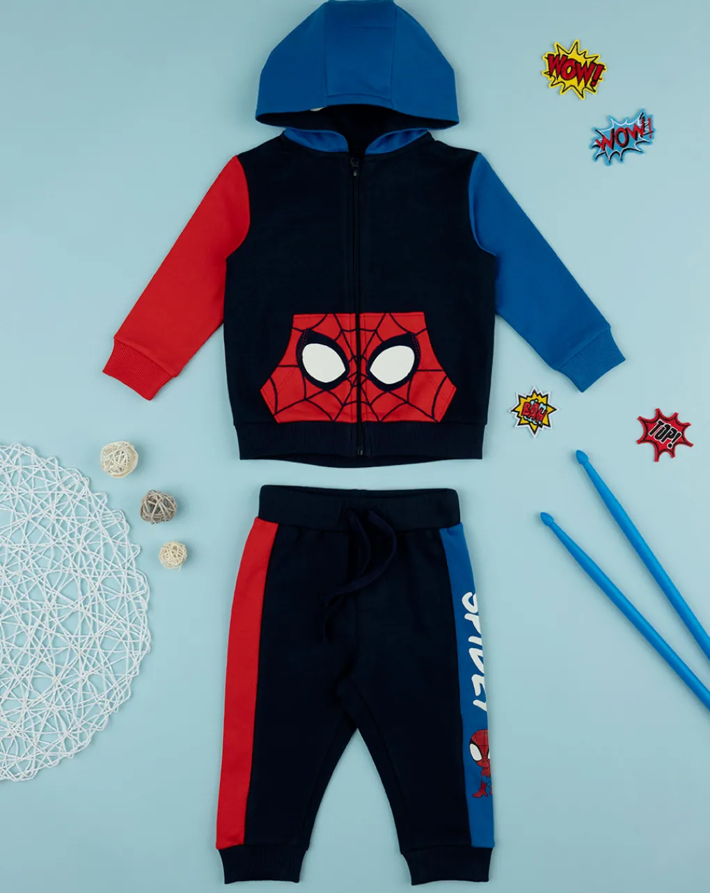 Prenatal Completi-Completo Jogging Bimbo "Spiderman”