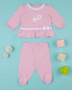 Prenatal Abiti Completi E Tutine-Completo Neonata Rosa Fiori