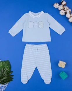 Prenatal Abiti Completi E Tutine-Completo Neonato Knit Piquet Con Ghetta