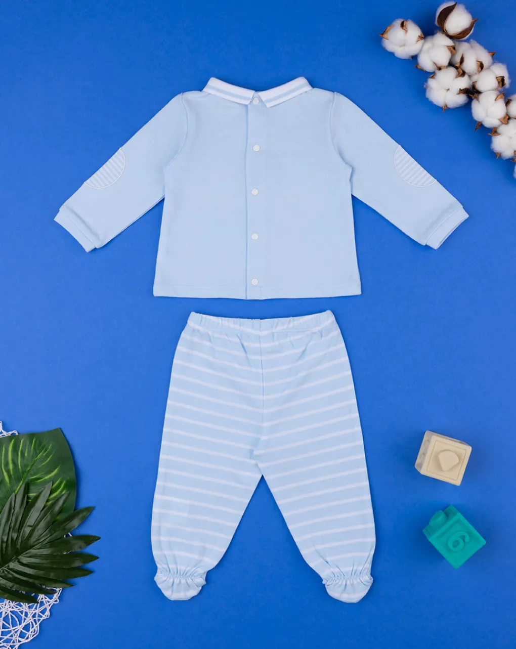 Prenatal Abiti Completi E Tutine-Completo Neonato Knit Piquet Con Ghetta