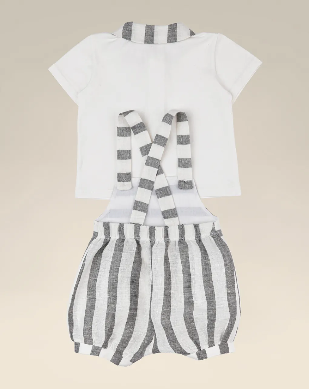 Prenatal Abiti Completi E Tutine-Completo Per Neonato T-Shirt E Salopette A Righe