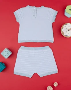 Prenatal Abiti Completi E Tutine-Completo Tricot Bimbo Azzurro