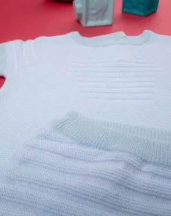 Prenatal Abiti Completi E Tutine-Completo Tricot Bimbo Azzurro