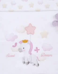 Prenatal Lenzuola E Trapunte-Completo Universale Lettino 3 Pz Girl