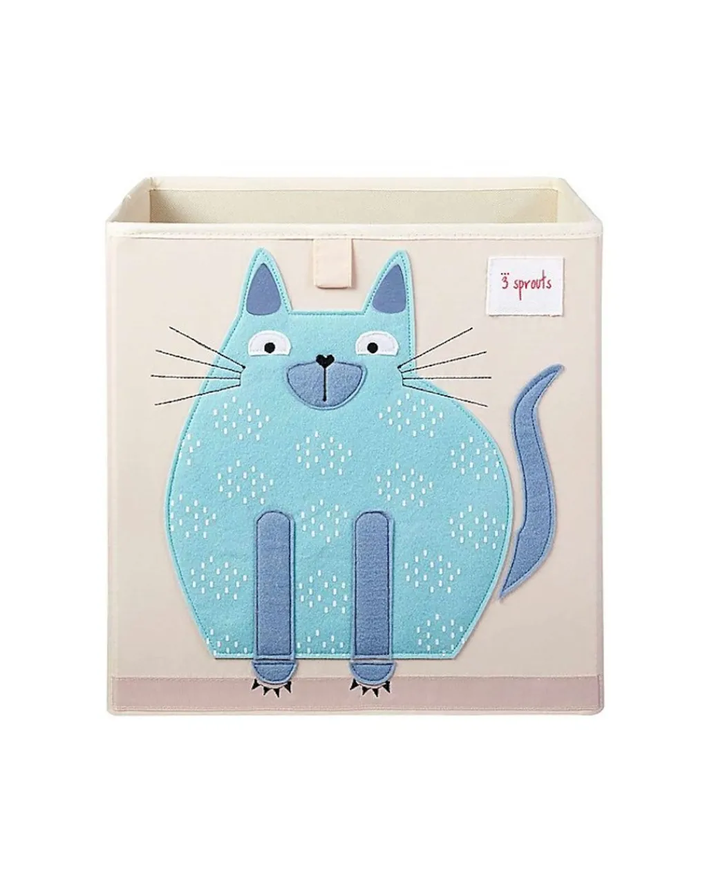 3 sprouts Complementi D'Arredo-Contenitore Portaoggetti Gatto Blu