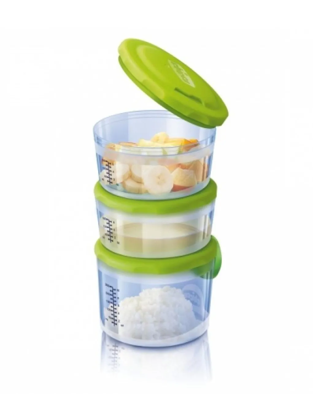 Chicco Piatti E Posate-Contenitori Portapappa System Easymeal 6+