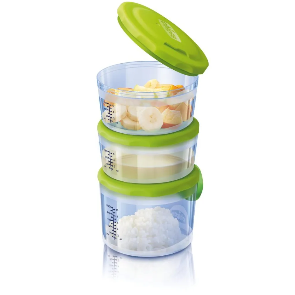 Chicco Piatti E Posate-Contenitori Portapappa System Easymeal 6+