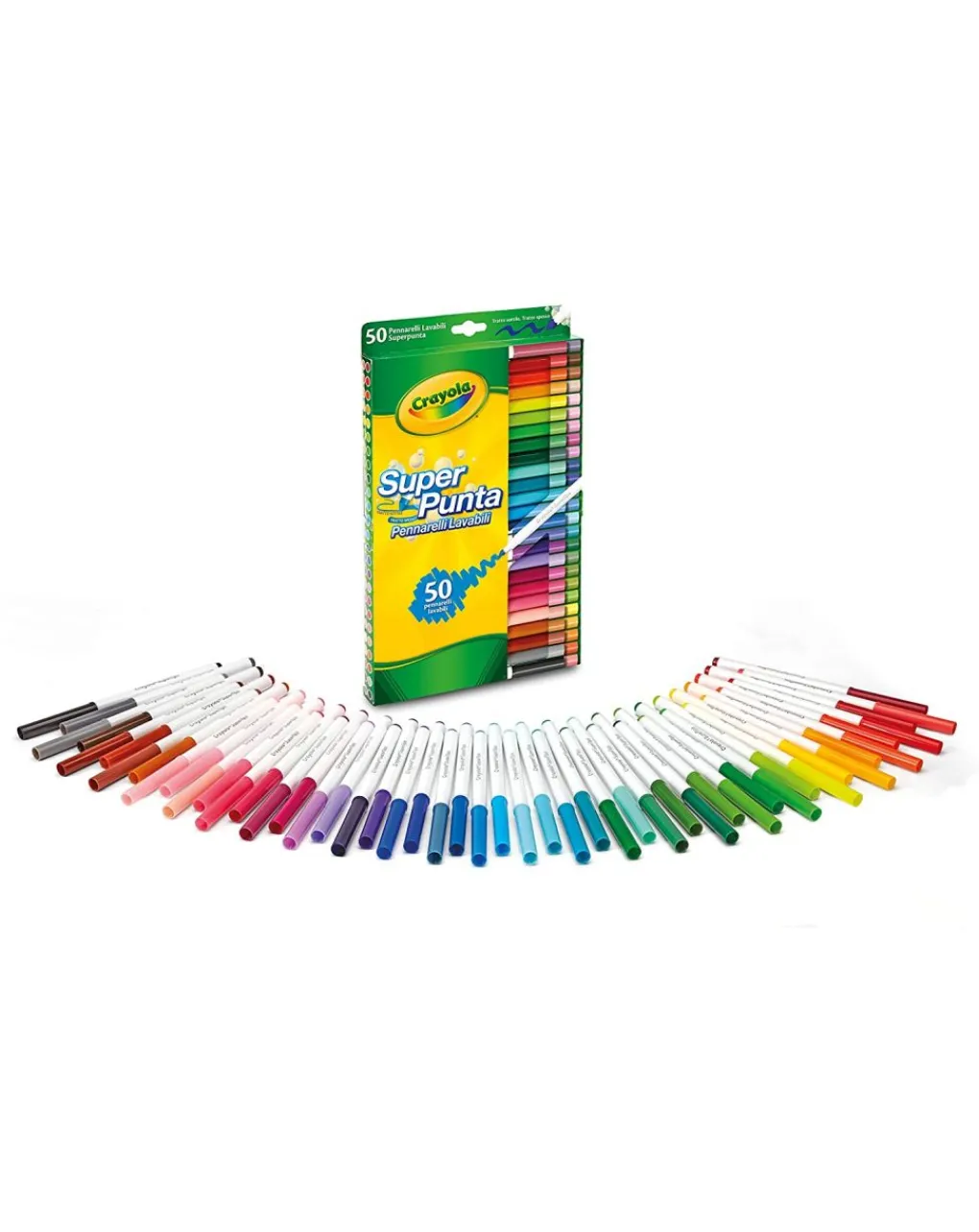 Crayola Giochi Creativi-- 50 Pennarelli Superpunta Lavabili