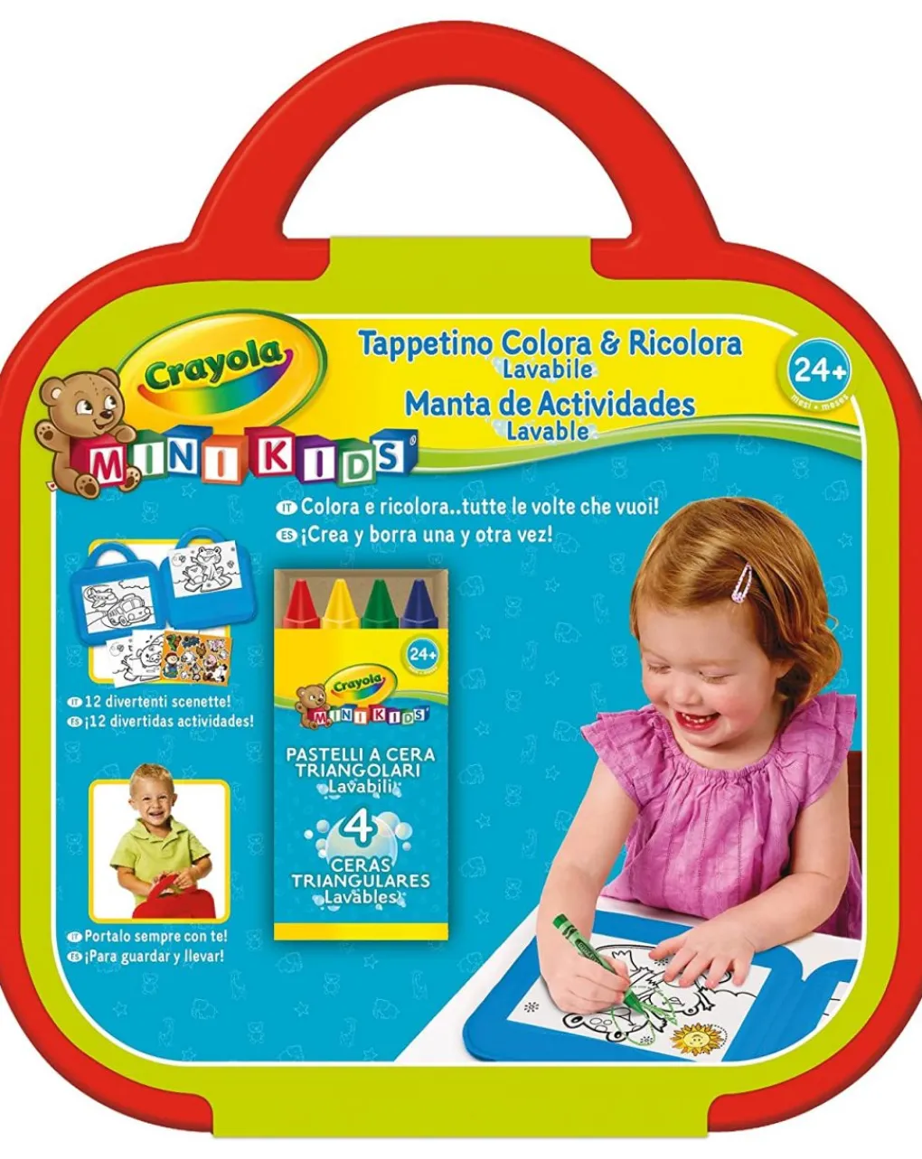 Crayola Giochi Creativi-- Tappetino Colora & Ricolora Mini Kids